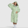Hugello™ Cozy Hooded Open Robe Blanket – Oversized Comfort You Can Wear