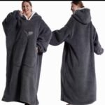 WhatsApp Image 2025-09-12 at 01.01.59 (3) Hugello™ Oversized long Hoodie Blanket – Cloud-Soft Warmth in Classic Dark Grey
