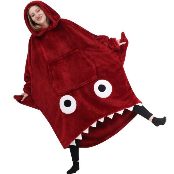 246a6d38-615e-4634-a322-b4ca26a5e1af.jpg Shark Hoodie Blanket Lengthened Wide