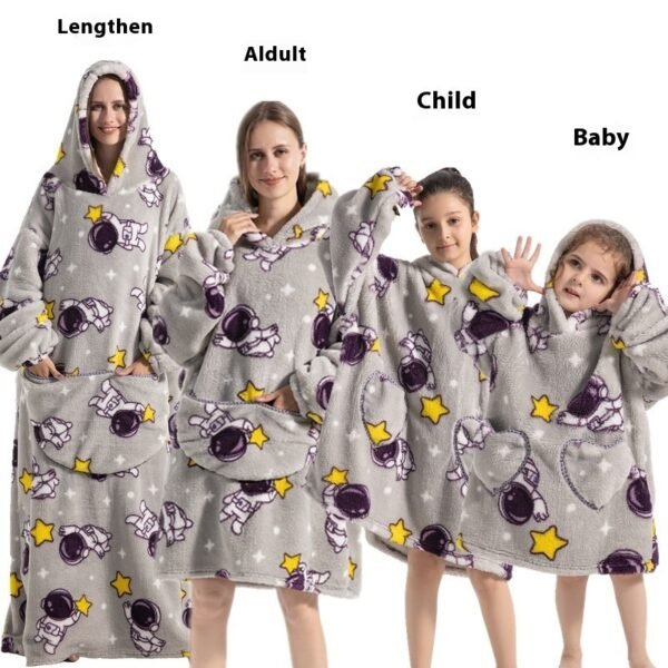 285f0671-cee1-4ab4-b48f-3958fcaeac3b_trans.jpeg Lazy Blanket Hooded Lengthened Bare Thickened Women's Home Pajamas