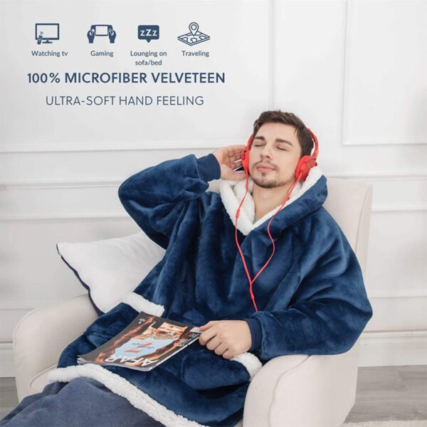 c7da1b03-c4b5-4924-9601-c7ee834537a9.jpg Winter TV Hoodie Blanket Winter Warm Home Clothes Women Men Oversized Pullover With Pockets